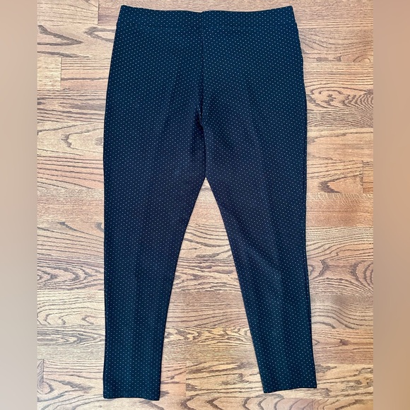 Classic Concepts Black Spotted Dress Legging/ Ankle Pull Up Women’s Pants - Picture 8 of 10